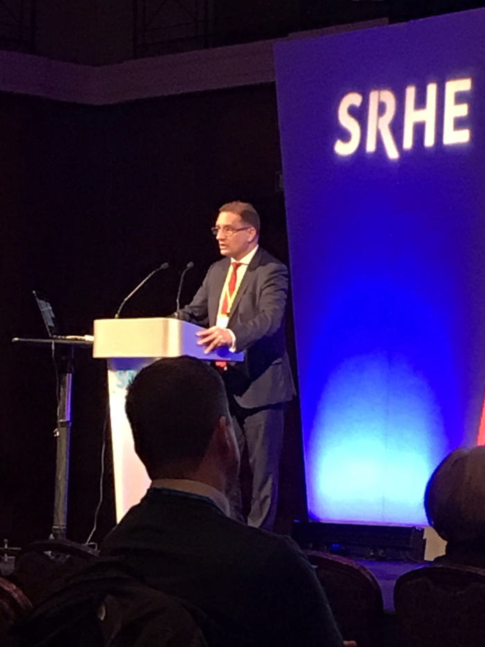 Professor Kwiek, Opening Address at the Annual SRHE Research Conference 2018 in Celtic Manor, with 400 attendees